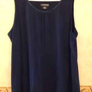 Women's Plus Size 4x Blue Tank Top